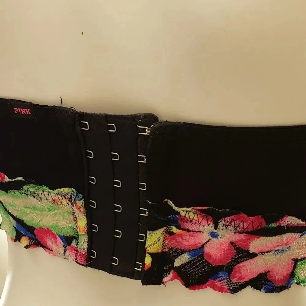 Victoria's Secret PINK Black Floral Bandeau - Picture 3 of 4